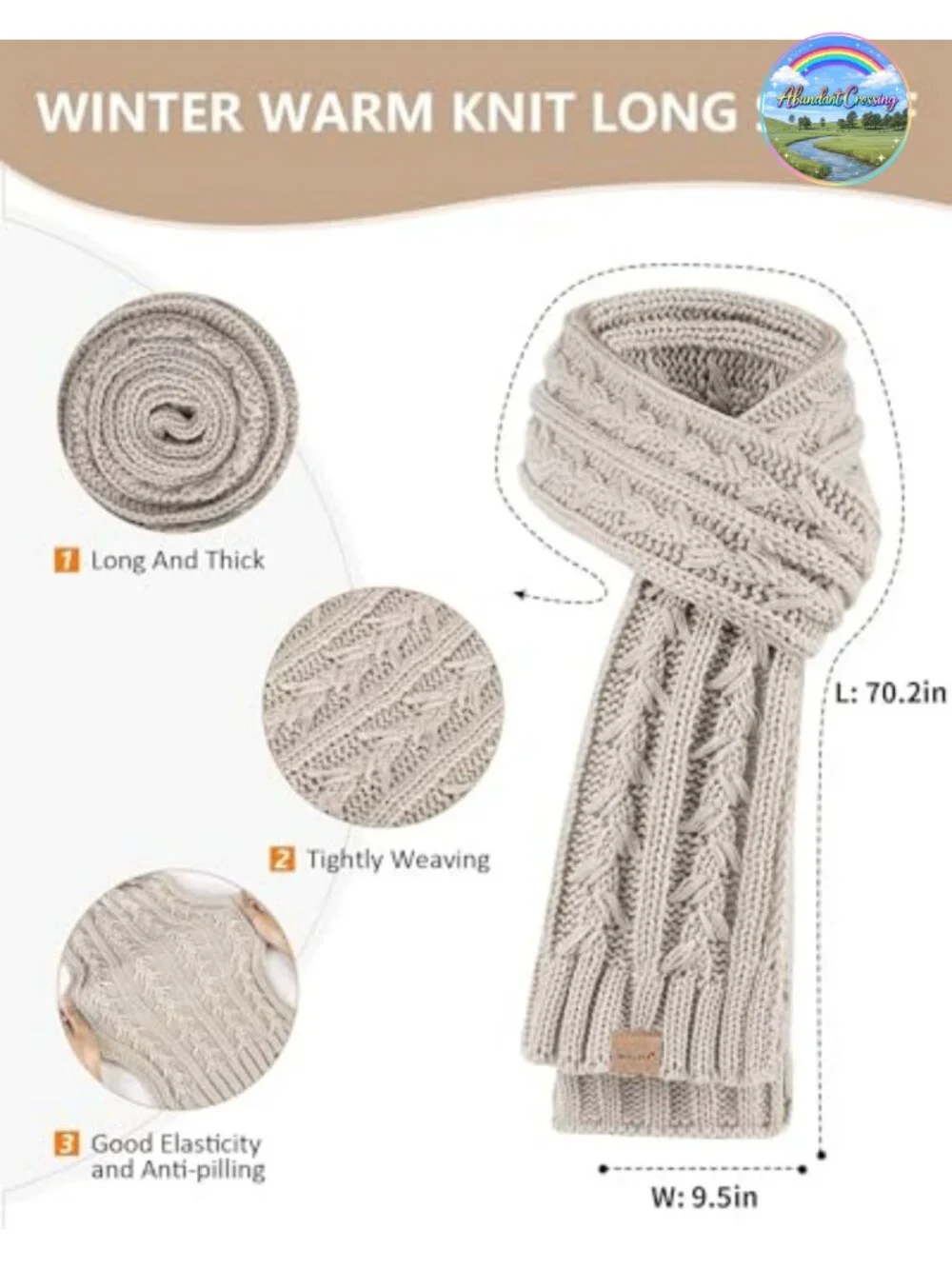 Womens Winter Hat Scarf Gloves Set Fleece Lined Beanie Pom Pom Knit Scarf